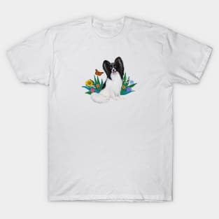 Butterfly and a Papillon T-Shirt